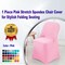 1 Piece Pink Stretch Spandex Chair Cover for Stylish Folding Seating